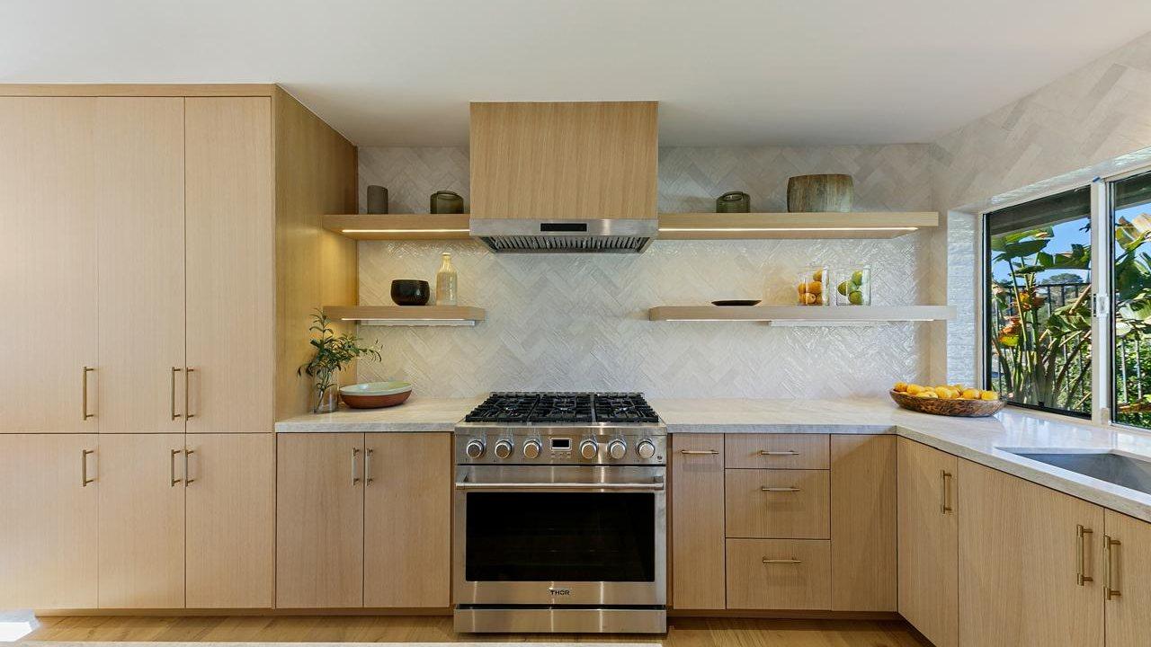 Kitchen of a finished home